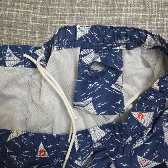Vineyard Vines Board Shorts Swim Sailboat Pattern Mesh Lined Men's XXL SEE DESC - Picture 5 of 9